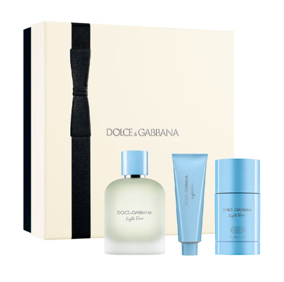 DOLCE GABBANA LIGH BLUE HOMME GIFT SET 3 PC