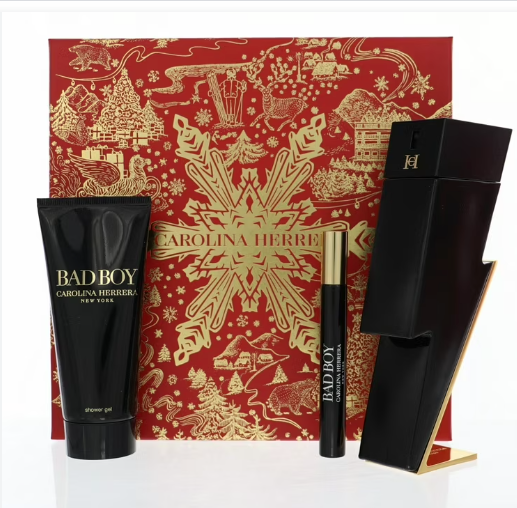 Carolina Herrera Bad Boy 3 Pc Set 3.4 EDT