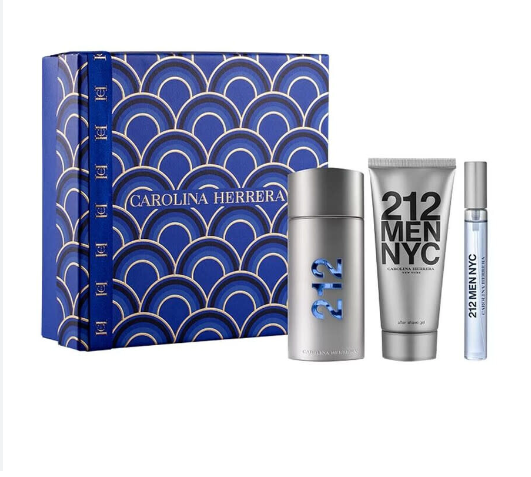 Carolina Herrera 212 Men NYC 3 Pc Set 3.4 EDT