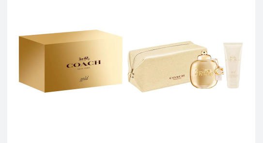Coach Gold 3 Pc Set
