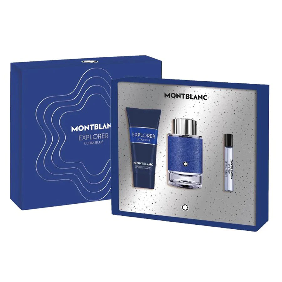 Mont Blanc Explorer Ultra Blue 3 Pc Set