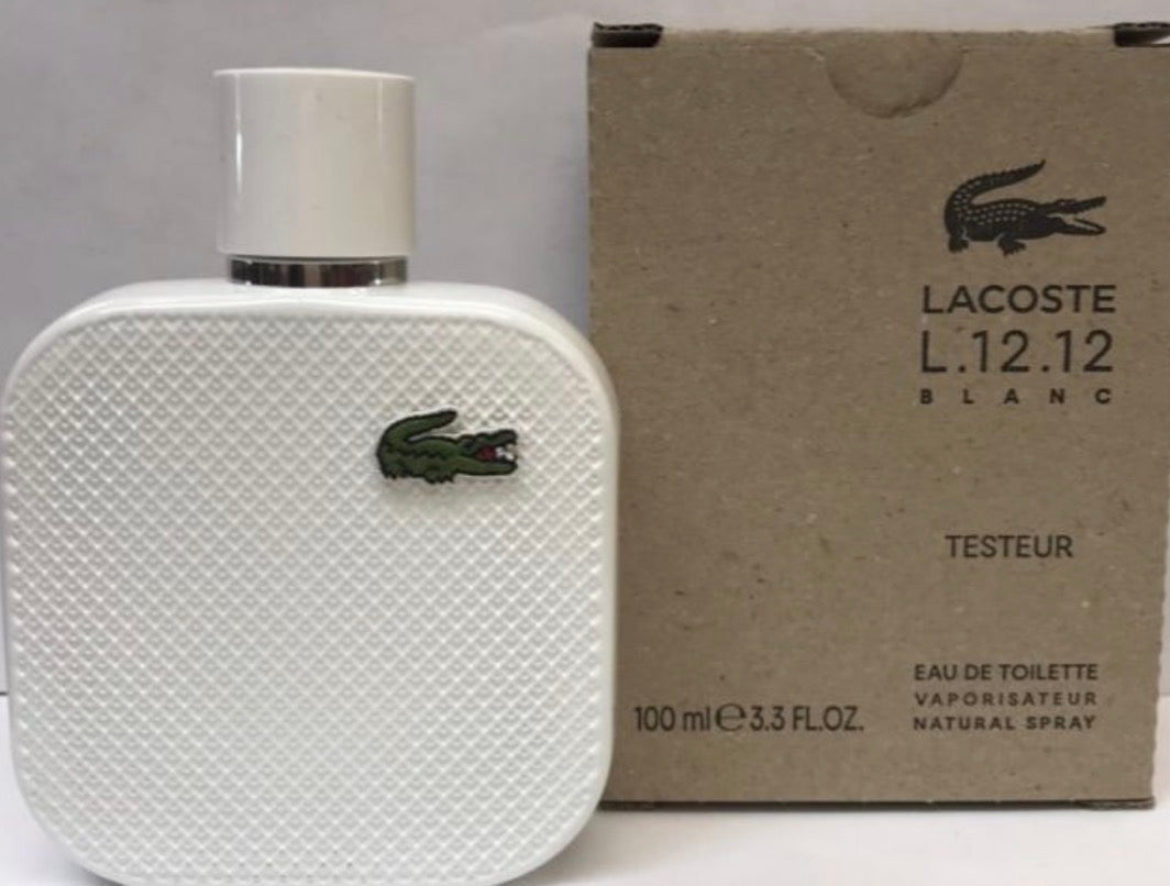LACOSTE WHITE L.12.12 BLANC EDT 100 ML TESTER