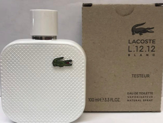 LACOSTE WHITE L.12.12 BLANC EDT 100 ML TESTER