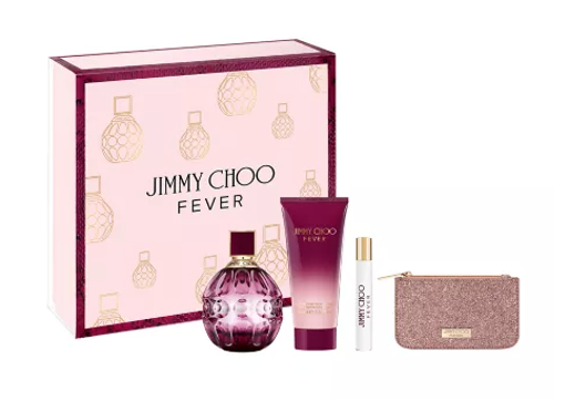 Jimmy Choo Fever 3 Pc Set 3.3 EDP w/ Pouch