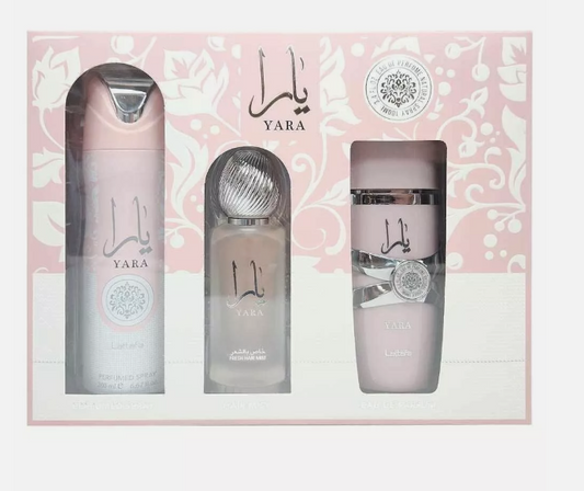 Lattafa Yara Set 3 pc EDP Gift Set