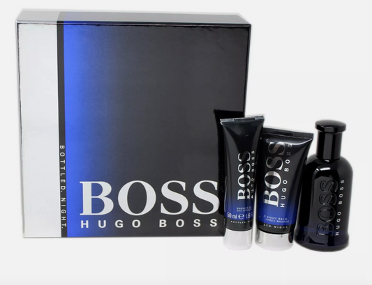 HOGO BOOS BOTTLED NIGHT 3 PC  EDT