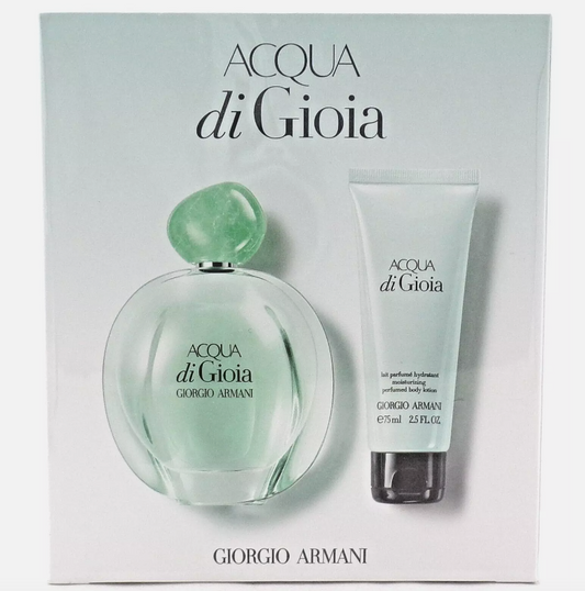 GIORGIO ARMANI ACQUA DI GIOGIA 2 PC 100ML EDP BODY LOTION