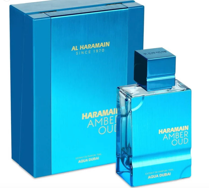 AL HARAMAIN AMBER OUD  AQUA DUBAI EXTRAIT DE PARFUM 75 ML