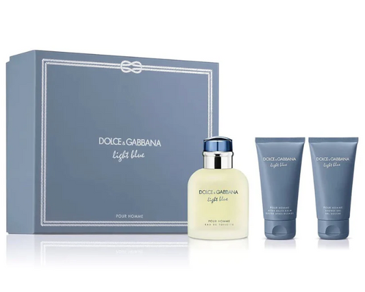 Dolce & Gabbana Light Blue Pour Homme 3 Piece Set