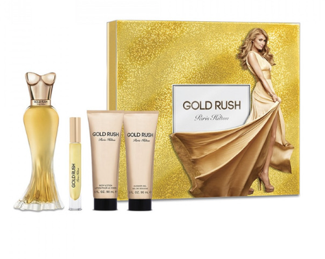 PARIS HILTON GOLD RUSH SET 4 PC EDP