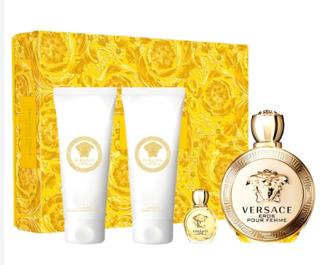 VERSACE EROS POUR FEMME EDP SET 4PC EDP