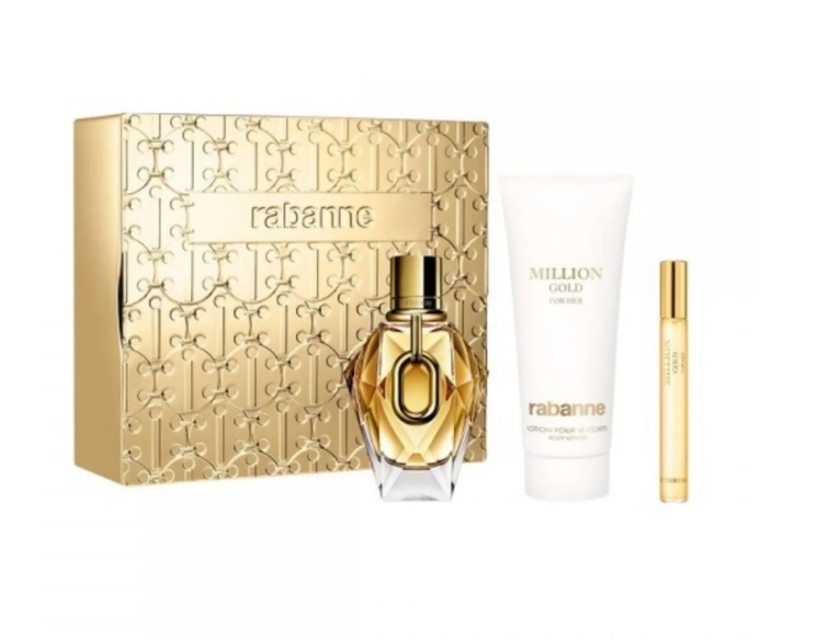 Paco Rabanne Million Gold for Her 3 Pc Set