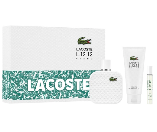 LACOSTE L.12.12 BLANC 3PC EDT Set B
