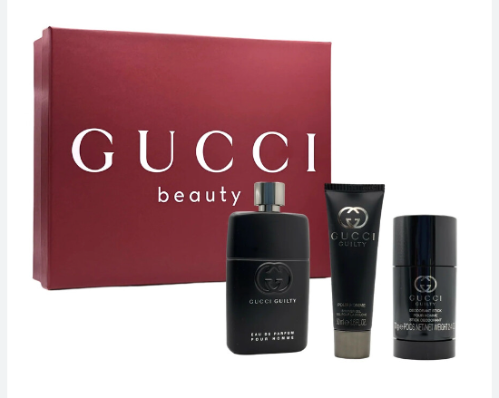 GUCCI GUILTY EDP 3 PC 90 ML +DEODORANT 75 ML +SHOWER GEL 50 ML