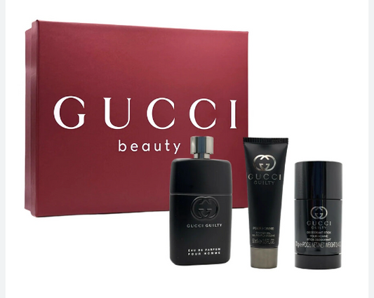 GUCCI GUILTY EDP 3 PC 90 ML +DEODORANT 75 ML +SHOWER GEL 50 ML