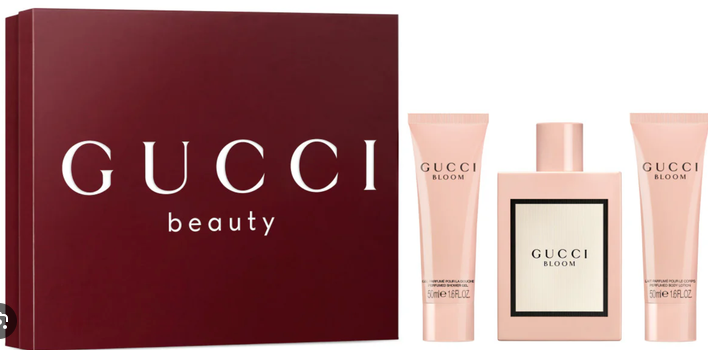 GUCCI BLOOM EDP 3 PC 100 ML EDP +50 ML BODY LOTION +50 ML SHOWER GEL