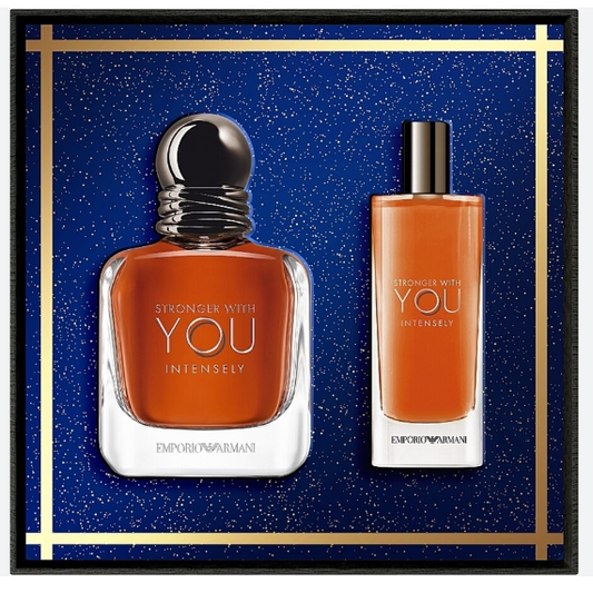 EMPORIO ARMANI STRONGER WHIT YOU INTENSELY TRAVEL SET 100 ML +10 ML