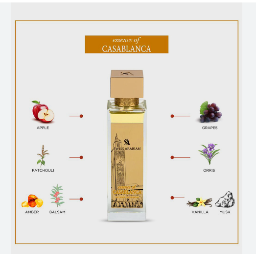 SWISS ARABIAN ESSENCE OF CASABLANCA 100ML EDP