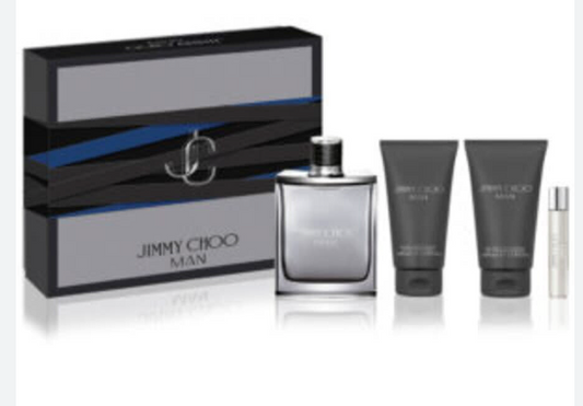 JIMMY CHOO MAN EDT GIFT SET 4  PC