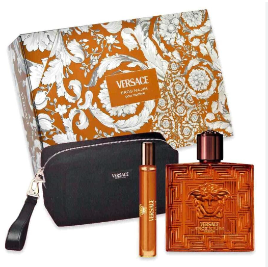Versace Najim EDT 3 Pc Set w/ Pouch 10O ML EDT+10 ML EDT.