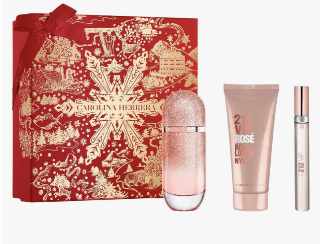 CAROLINA HERRERA 212 VIP ROSE ELIXIR 3 PC EDP