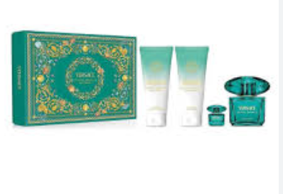 Versace Crystal Noir EDT Set 3pcs + VERSACE CLUTCH FOR WOMEN