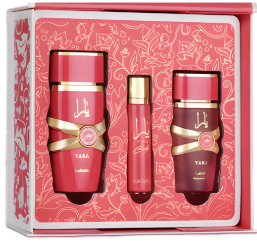 YARA CANDY 3 PC SET EDP 100 ML+12 ML+50 ML HAIR SPRAY