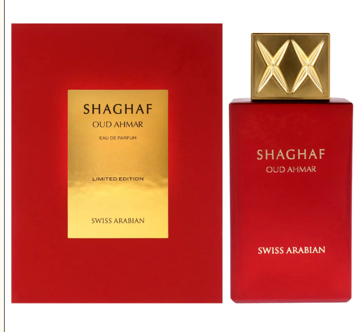 SWISS ARABIAN SHAGHAF OUD AHMAR  100ML EDP.