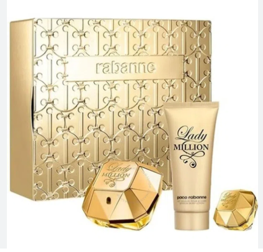 Paco Rabanne Lady Million 3  Pc Set EDP