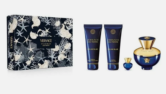 Versace Pour Femme Dylan Blue 4 Pc Set