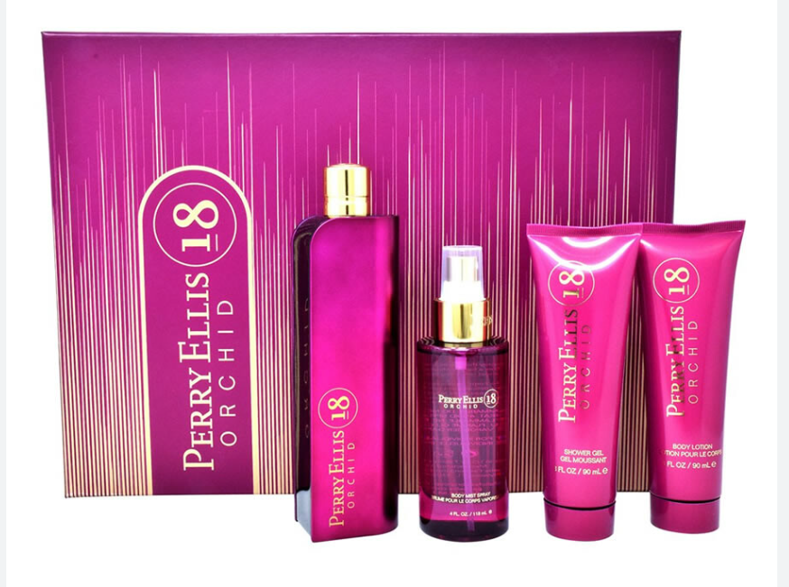 Perry Ellis 18 Orchid 4 pcs Set  100ml.