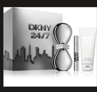 DKNY  24/7  3 PC Set 100 ML EDP+15 ML EDP+100 ML BODY LOTION (Copy)