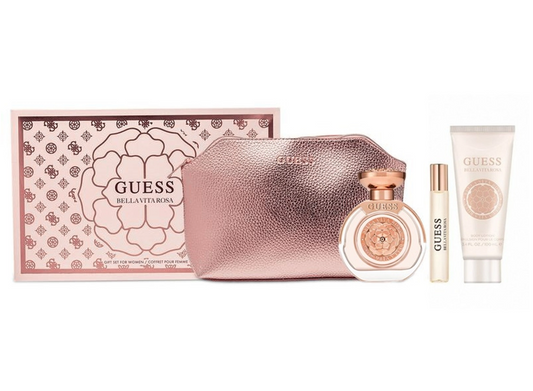 Guess Bella Vita Rosa 4 Pc Set w/Pouch