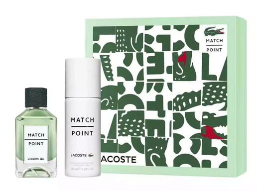 Lacoste Match Point 2 Pc Set 3.3 EDT