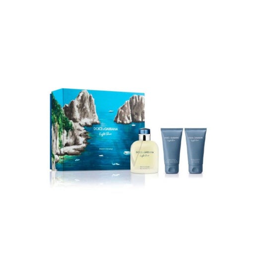 Dolce & Gabbana Light Blue Pour Homme 3 Pc Set