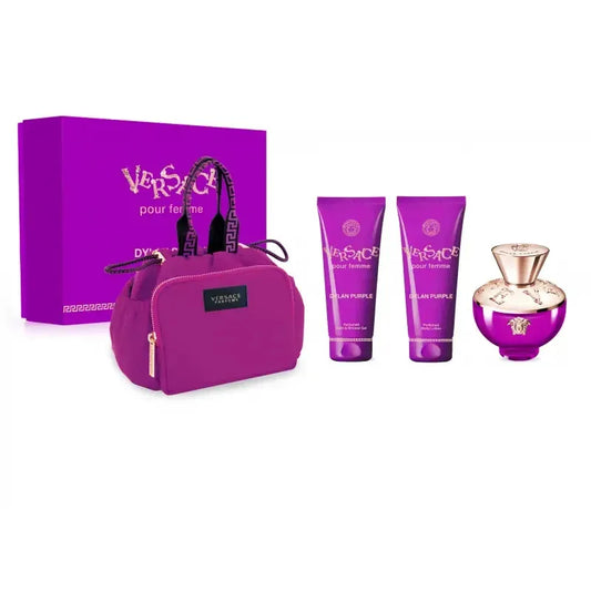 Versace Pour Femme Dylan Purple 3 PC Set + Bag