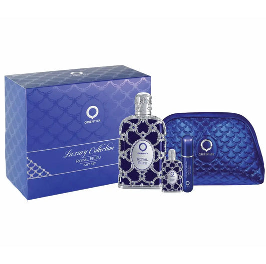 Orientica Luxury Collection Royal Blue 3 Pc Set w/ Bag