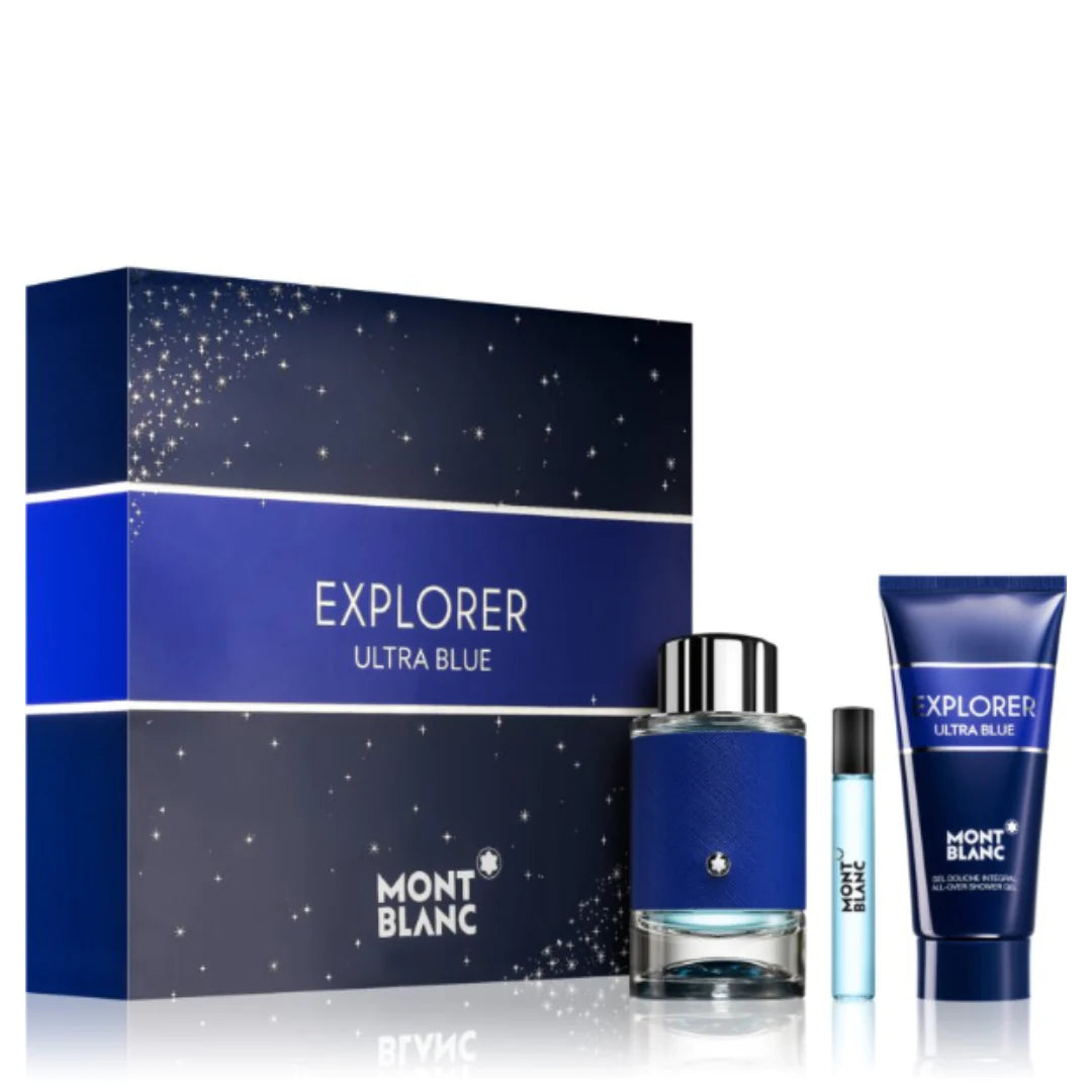 Mont Blanc Explorer Ultra Blue 3 Pc Set